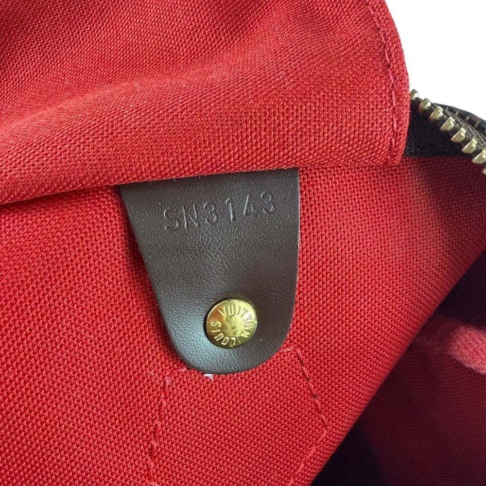 LOUIS VUITTON Brown Canvas Damier Ebene Speedy 30 Made in France - Picture 4 of 17